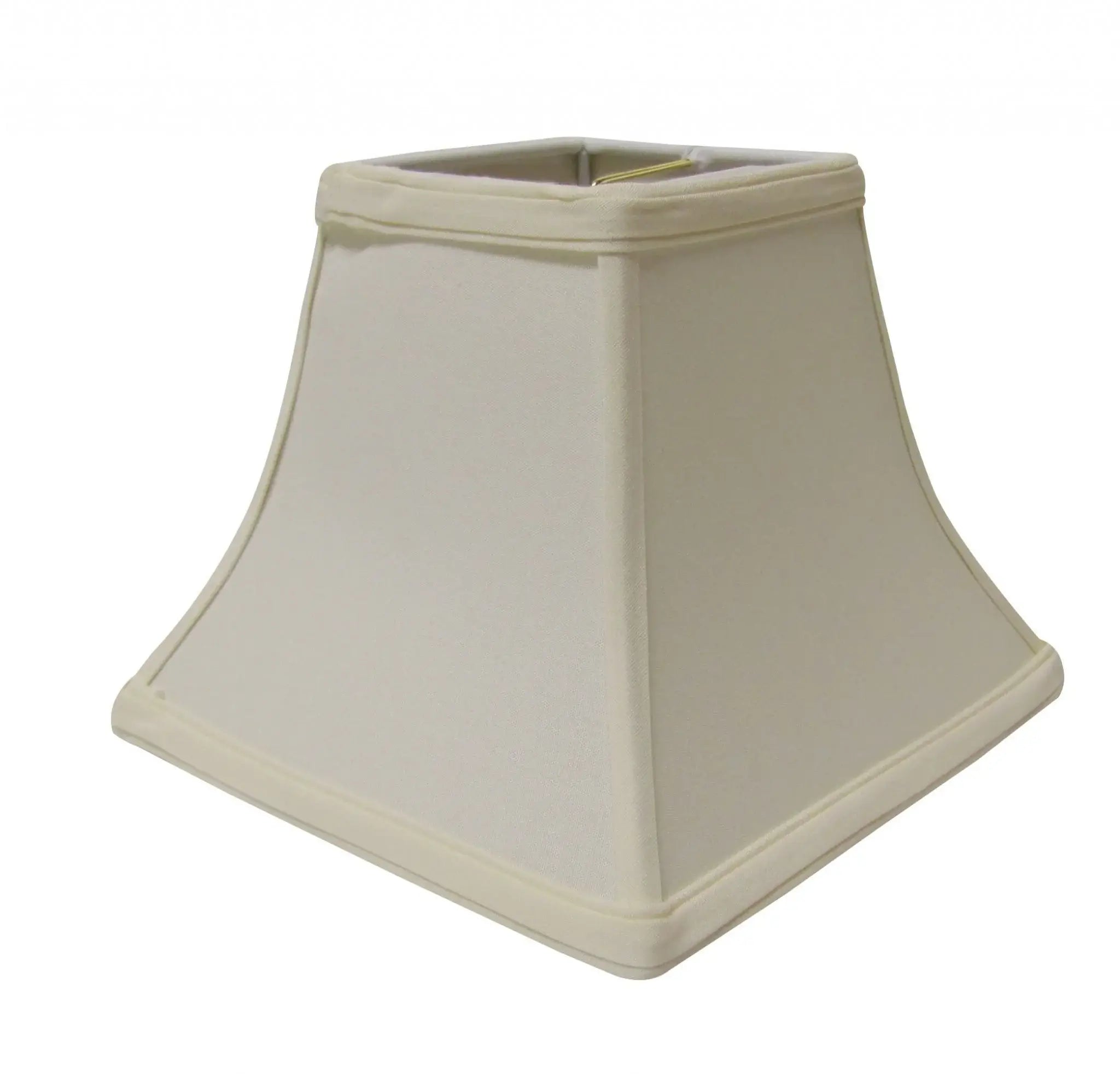 12" Ivory Square Bell No Slub Lampshade - Homeroots - Flyclothing LLC