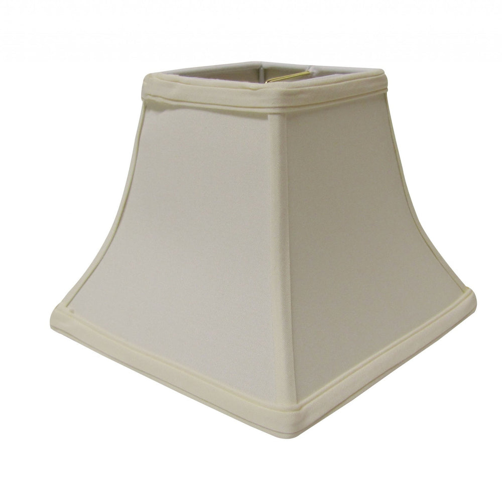 14" Ivory Square Bell No Slub Lampshade - Homeroots - Flyclothing LLC