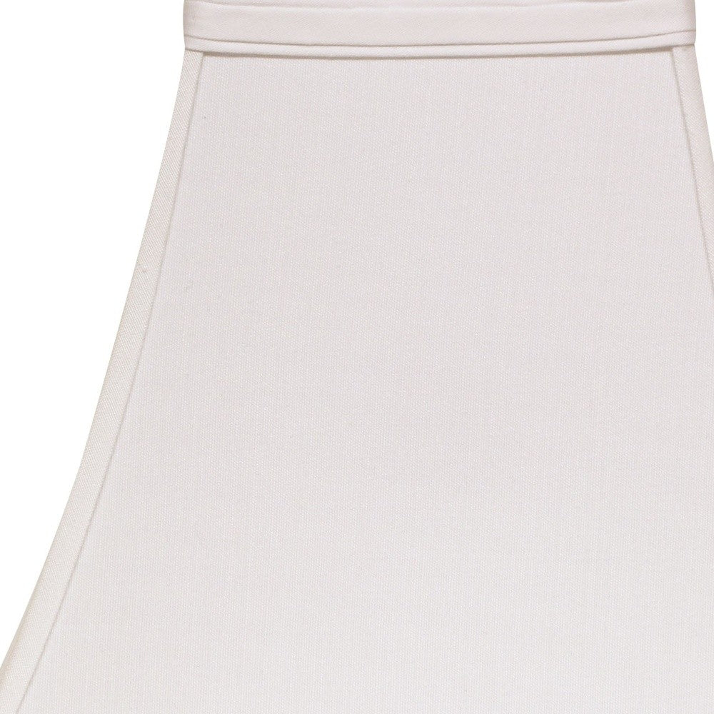 14" White Squre Bell No Slub Lampshade - Homeroots - Flyclothing LLC