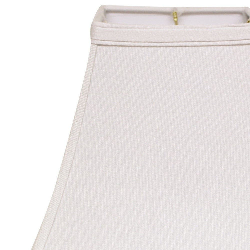 14" White Squre Bell No Slub Lampshade - Homeroots - Flyclothing LLC