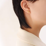 Titanium Steel Rose Stud Earrings - Trendsi - Flyclothing LLC