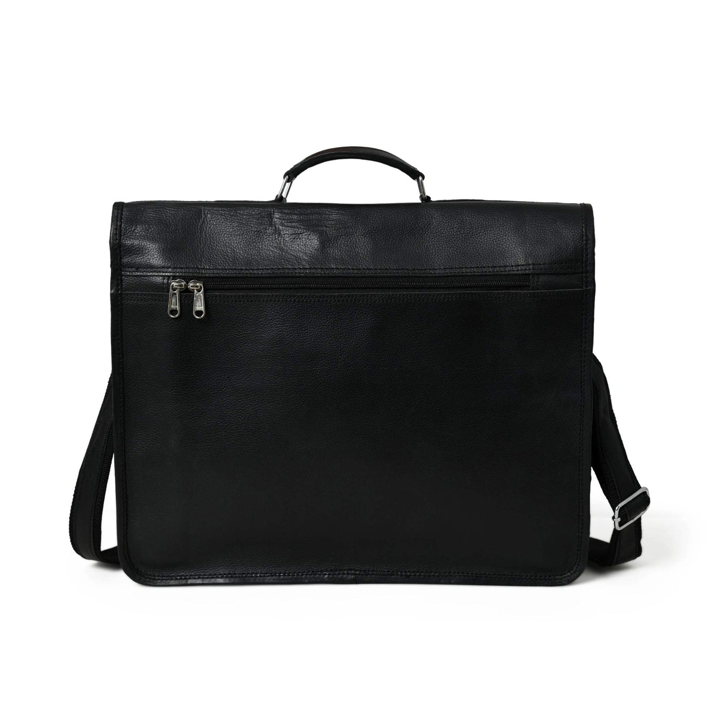 Shadow Silver Black Messenger Bag - Classy Leather Bags - Flyclothing LLC