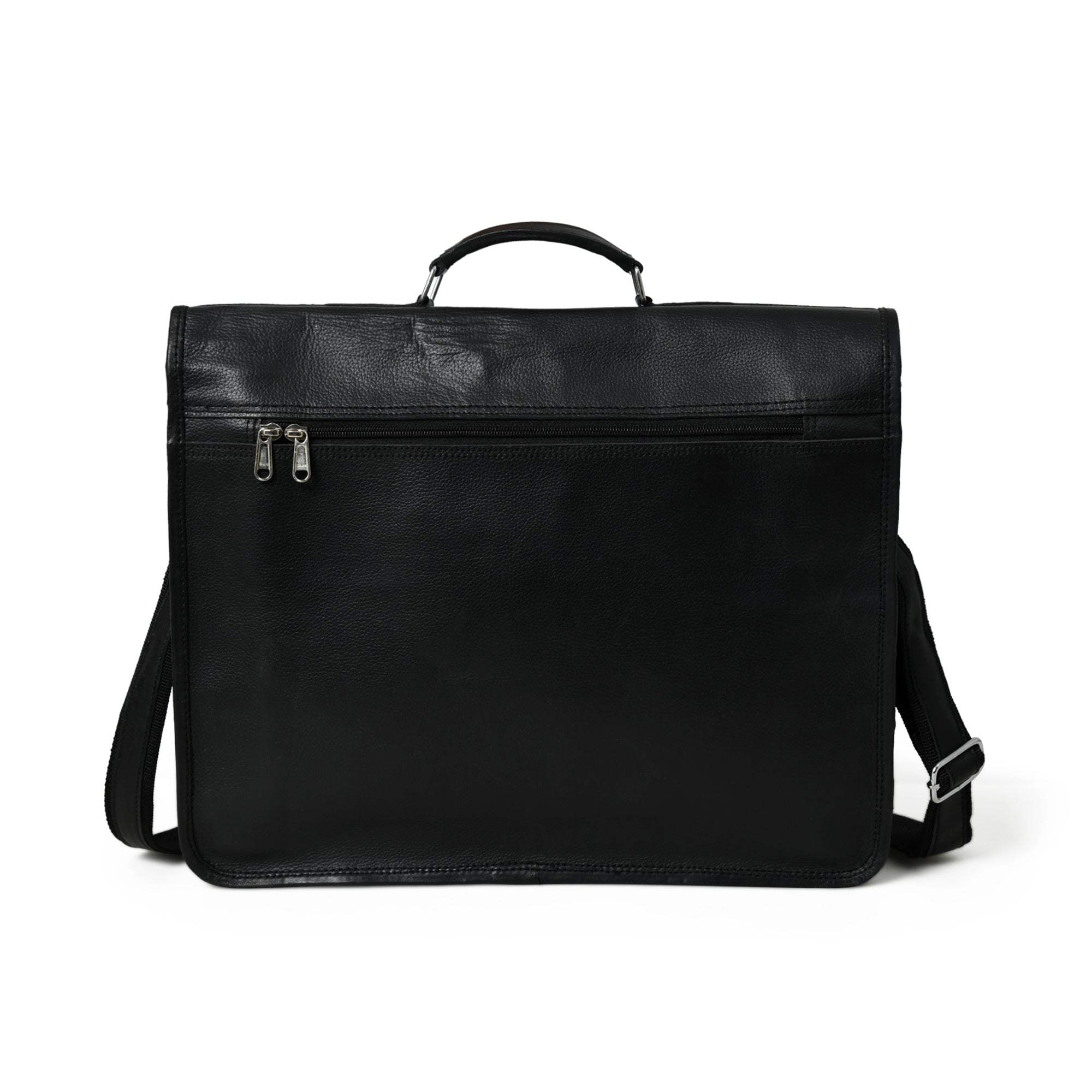Shadow Silver Black Messenger Bag - Classy Leather Bags - Flyclothing LLC
