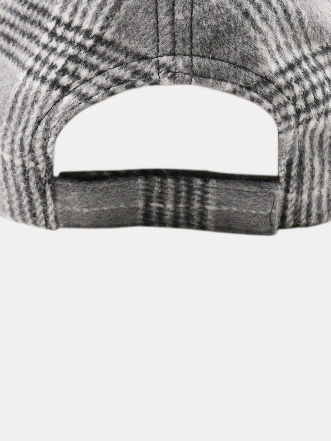 Plaid Adjustable Cotton Baseball Cap - Trendsi