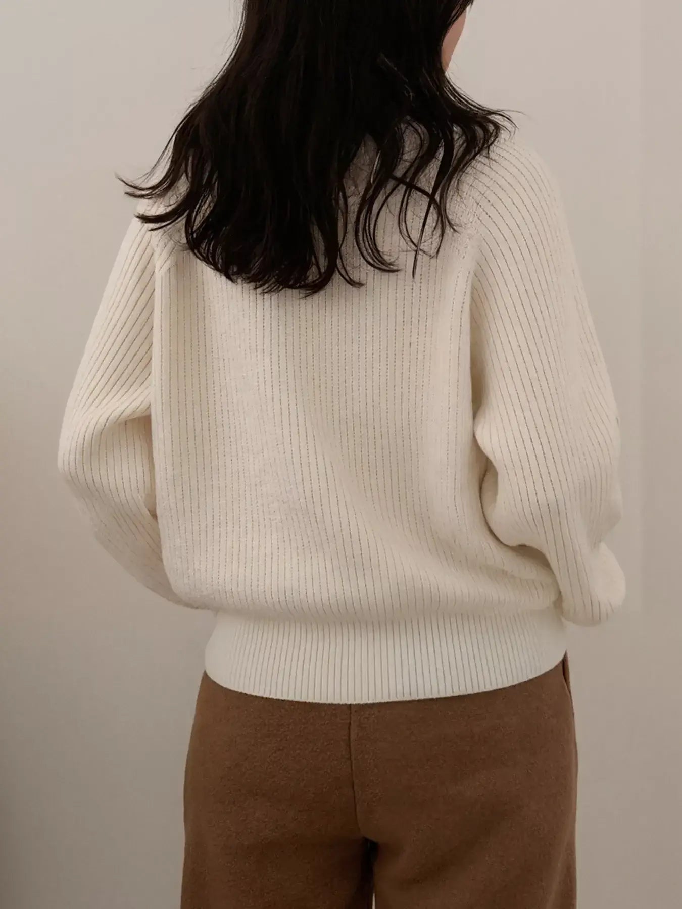 Button-Decorated Round Neck Sweater - Trendsi - Flyclothing LLC