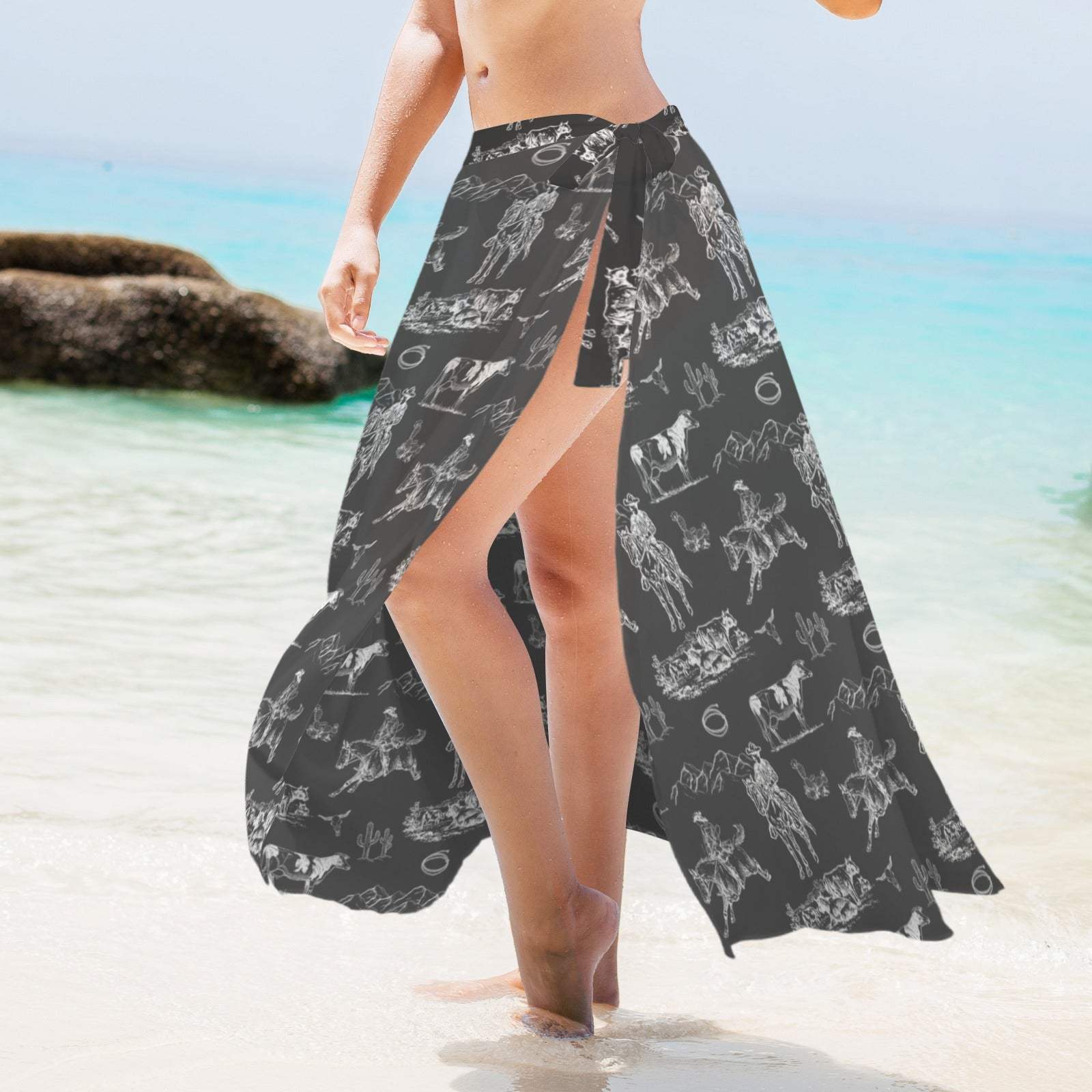 Baha Ranch Ranch Life Beach Swim Skirt Cover Up