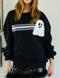 Halloween Sequin Round Neck Sweatshirt - Trendsi - Flyclothing LLC