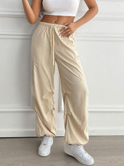 Devine Drawstring Joggers with Pockets - Trendsi