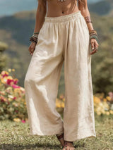 Full Size Bohemian Wide-Leg Pants Plus Size - Trendsi - Flyclothing LLC