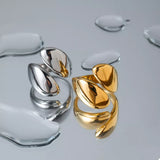 Stainless Steel Bypass Ring - Trendsi - Flyclothing LLC
