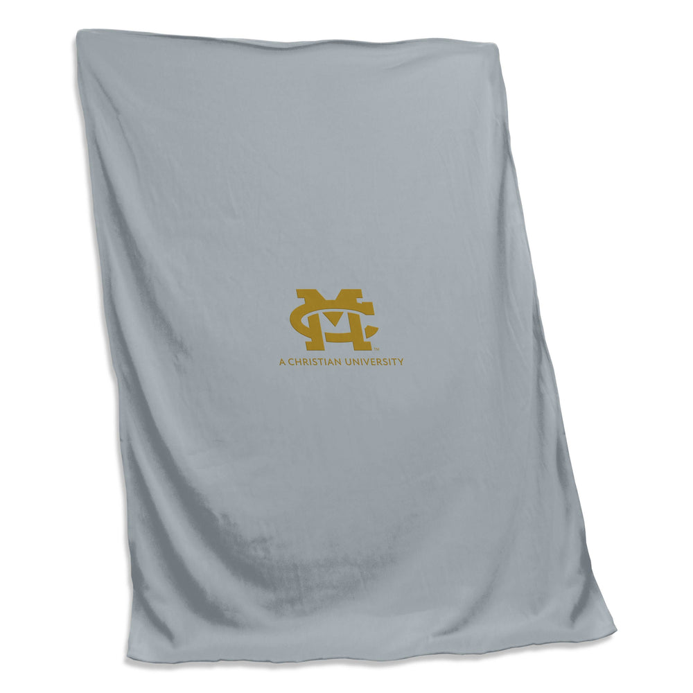 Mississippi College Gray Screened Sweatshirt Blanket - Logo Brands - Flyclothing LLC
