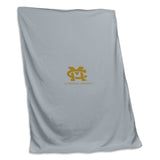 Mississippi College Gray Screened Sweatshirt Blanket - Logo Brands - Flyclothing LLC