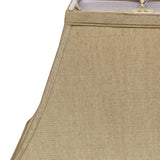 12" Pale Brown Rectangle Bell No Slub Lampshade - Homeroots - Flyclothing LLC