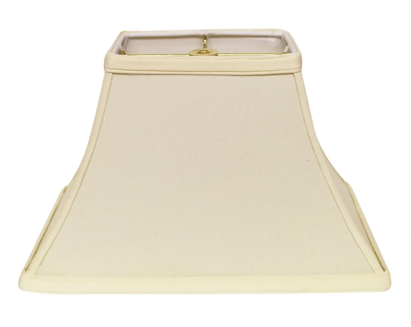 14" Ivory Rectangle Bell No Slub Lampshade - Homeroots - Flyclothing LLC