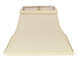 14" Ivory Rectangle Bell No Slub Lampshade - Homeroots - Flyclothing LLC