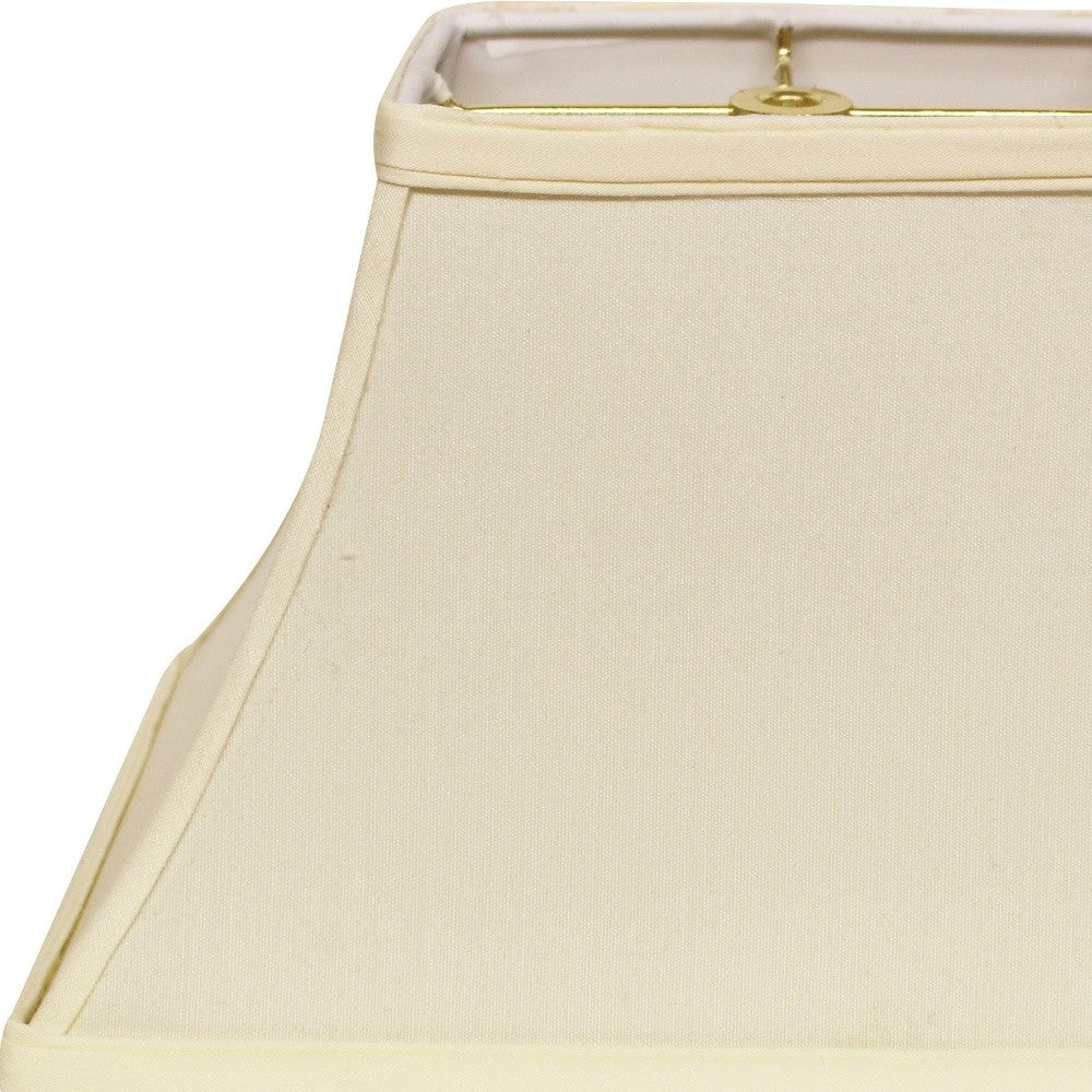 14" Ivory Rectangle Bell No Slub Lampshade - Homeroots - Flyclothing LLC