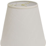 16" Off White Deep Empire Linen Lampshade - Homeroots - Flyclothing LLC