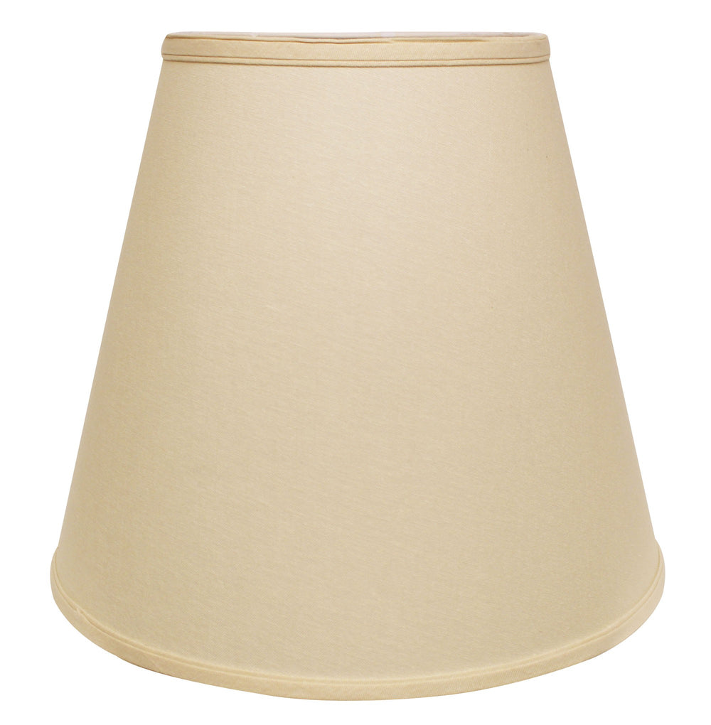 18" Parchment Biege Empire Linen Lampshade - Homeroots