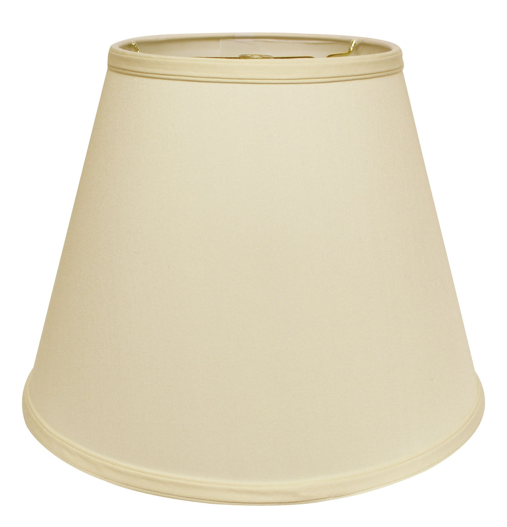 14" Ivory Empire Deep Slanted No Slub Lampshade - Homeroots