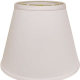 14" White Empire Deep Slanted No Slub Lampshade - Homeroots - Flyclothing LLC