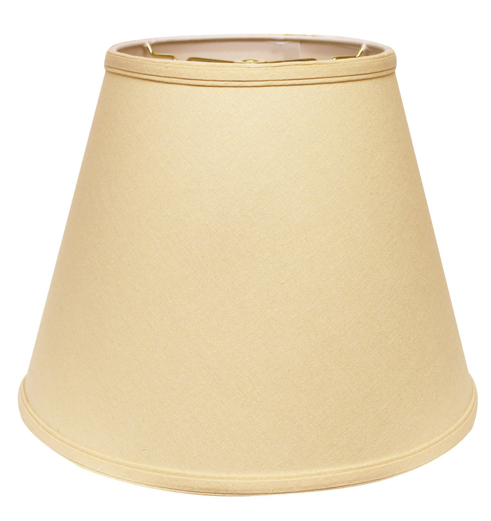 16" Parchment Biege Empire Deep Slanted Linen Lampshade - Homeroots