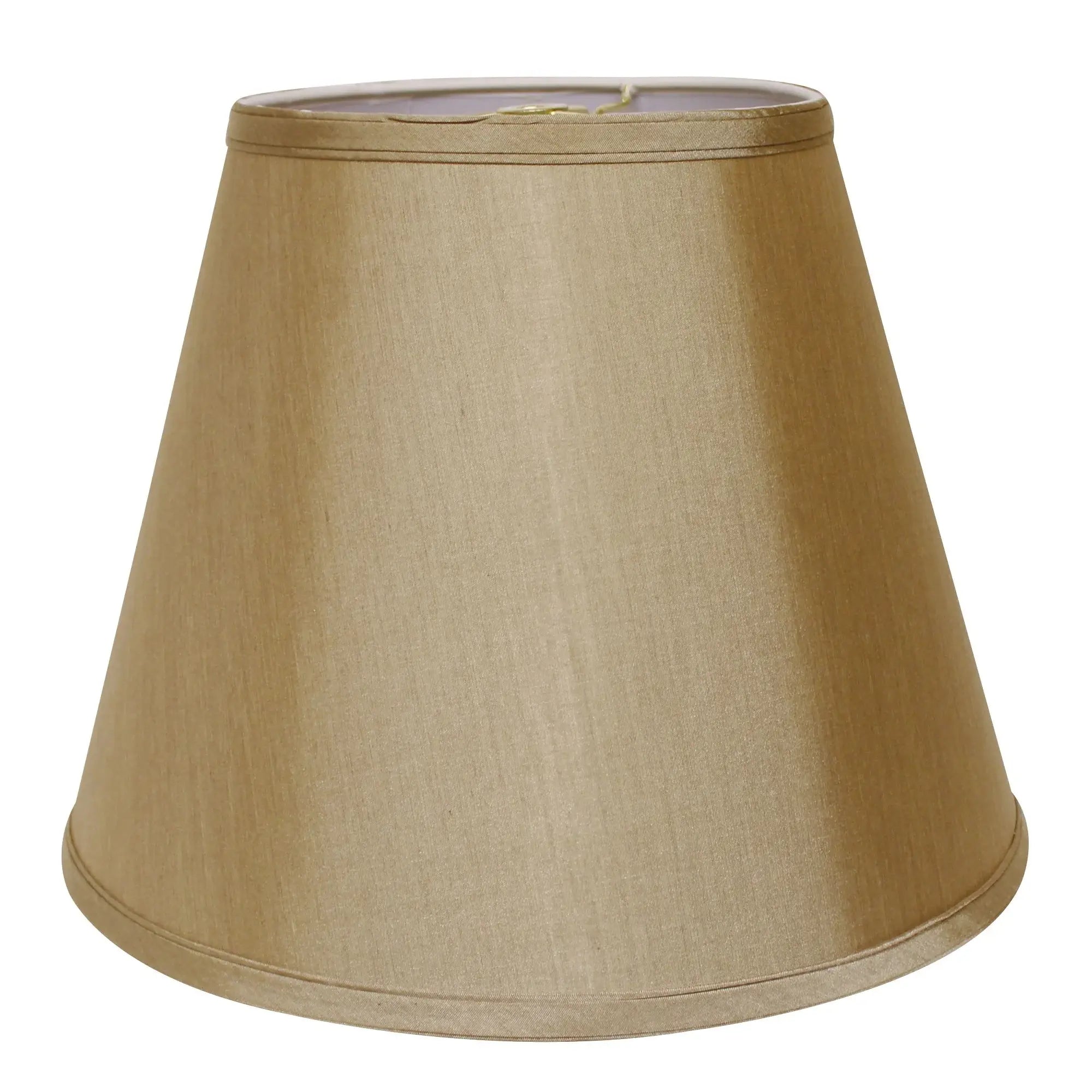 16" Pale Brown Empire Deep Slanted No Slub Lampshade - Homeroots - Flyclothing LLC