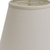 18" White Empire Deep Slanted Linen Lampshade - Homeroots - Flyclothing LLC