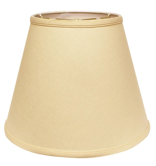 18" Parchment Biege Empire Deep Slanted Linen Lampshade - Homeroots