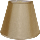 18" Pale Brown Empire Deep Slanted No Slub Lampshade - Homeroots