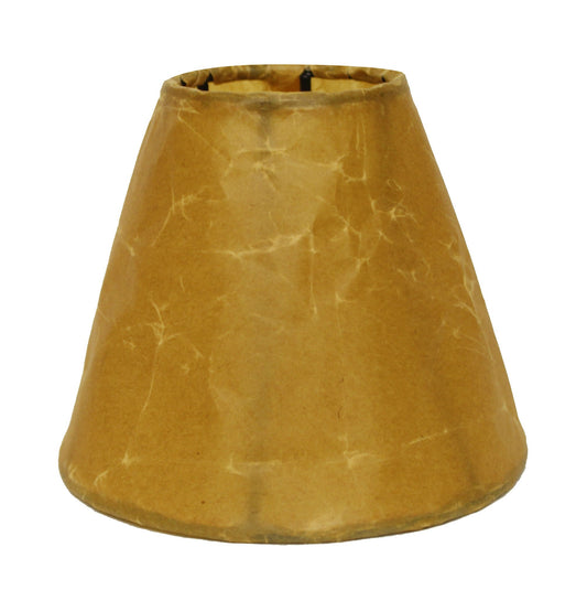 6" Brown Set of 6 Empire Slanted Chandelier Crinkle Oil Paper Lampshades - Homeroots - Flyclothing LLC