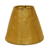 6" Brown Set of 6 Empire Slanted Chandelier Crinkle Oil Paper Lampshades - Homeroots
