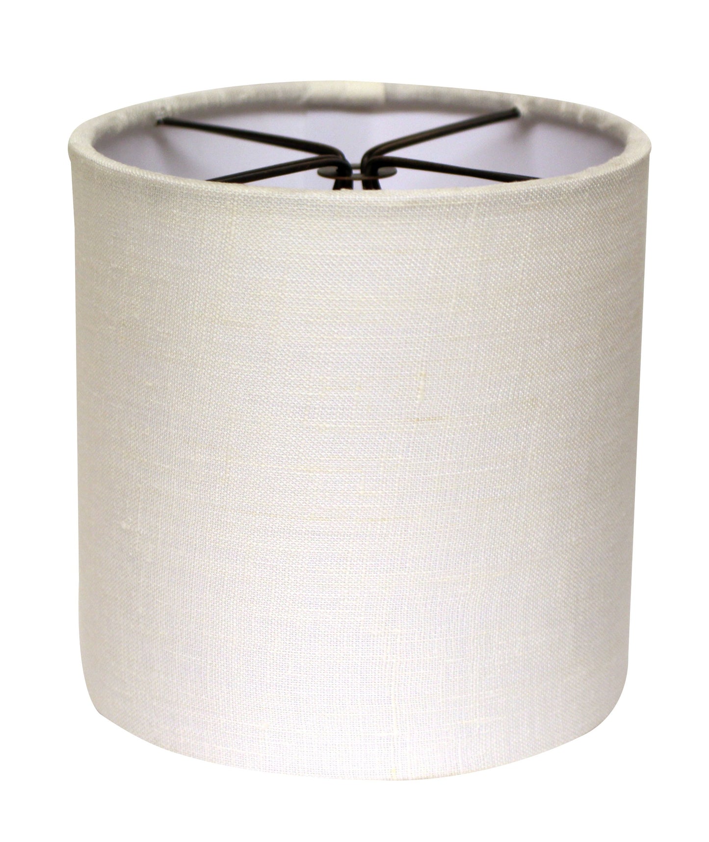 5" Snow Set of 6 Drum Chandelier Linen Lampshades - Homeroots - Flyclothing LLC