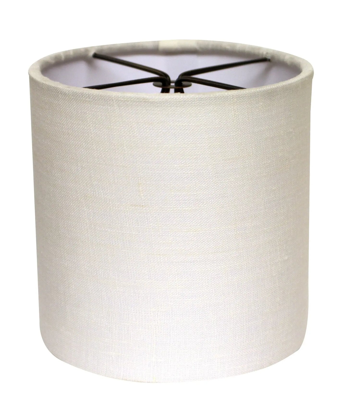 5" Snow Set of 6 Drum Chandelier Linen Lampshades - Homeroots - Flyclothing LLC
