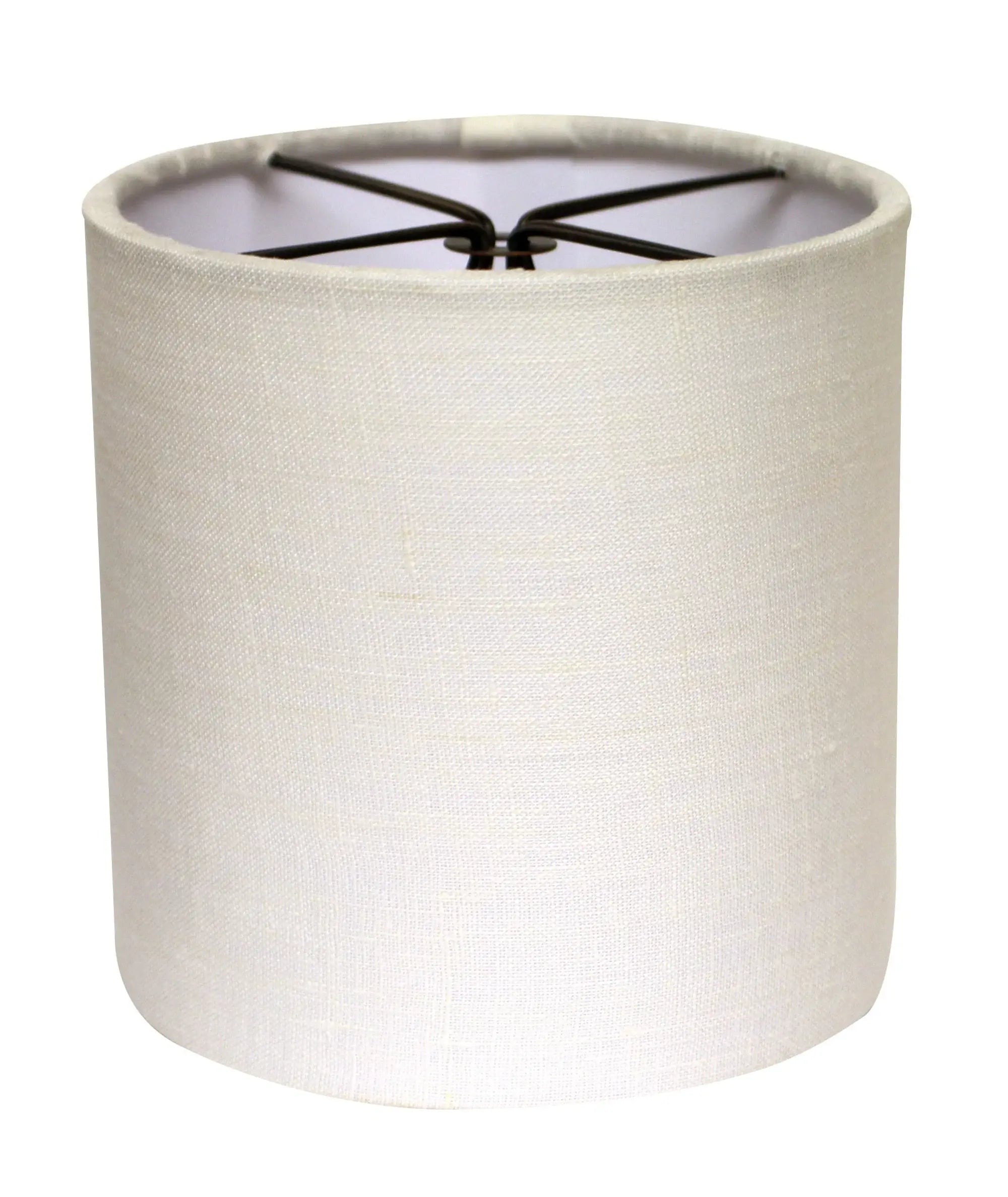 5" Snow Set of 6 Drum Chandelier Linen Lampshades - Homeroots - Flyclothing LLC
