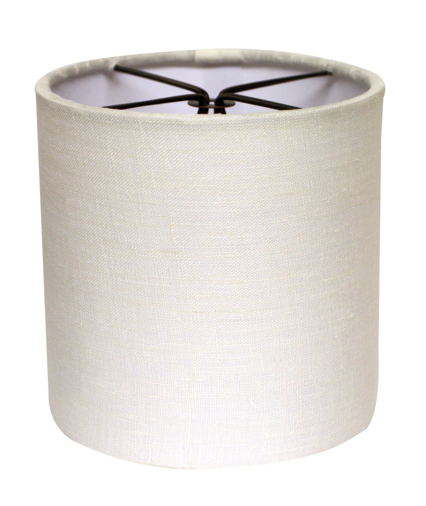 5" Snow Set of 6 Drum Chandelier Linen Lampshades - Homeroots - Flyclothing LLC