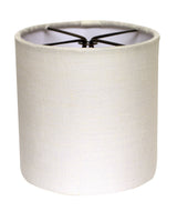 5" Snow Set of 6 Drum Chandelier Linen Lampshades - Homeroots - Flyclothing LLC