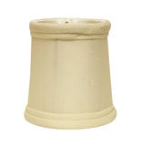 4" Ivory Set of 6 Slanted Chandelier Tissue Shantung Lampshades - Homeroots
