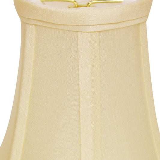 4" Ivory Slanted Set of 6 Chandelier Dupioni Lampshades - Homeroots