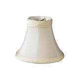 4" Slate Grey Premium Silk Set of 6 Chandelier Shantung Lampshades - Homeroots