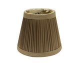 5" Ash Set of 6 Slanted Chandelier Tafetta Lampshades