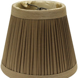 5" Ash Set of 6 Slanted Chandelier Tafetta Lampshades - Homeroots - Flyclothing LLC
