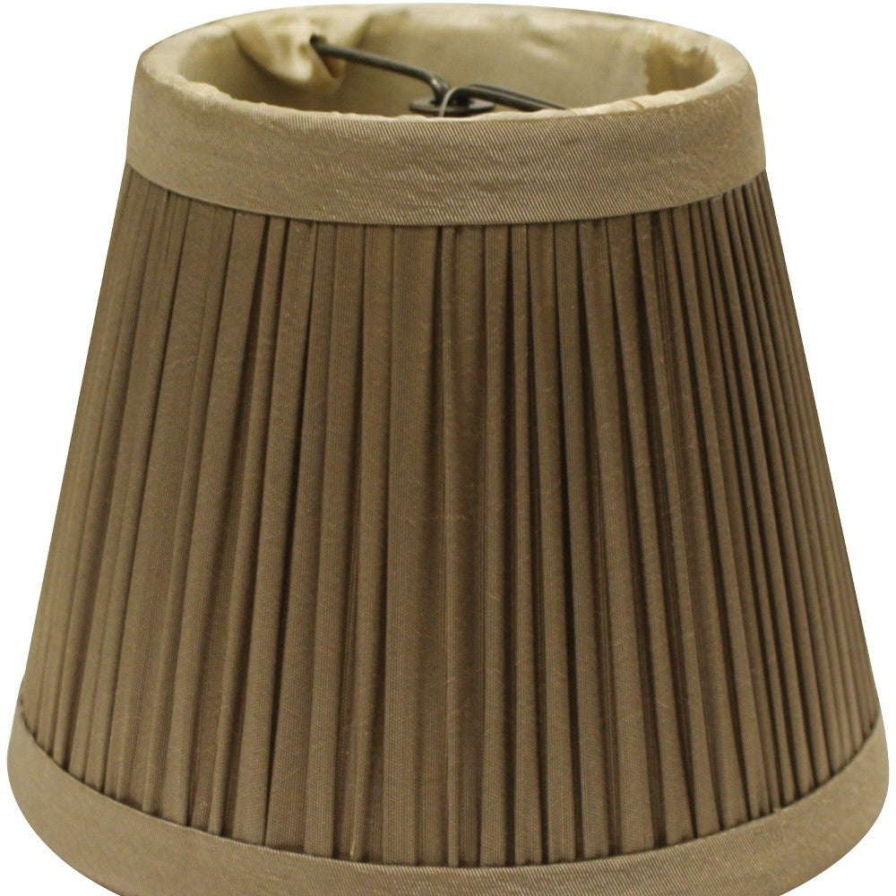 5" Ash Set of 6 Slanted Chandelier Tafetta Lampshades - Homeroots - Flyclothing LLC