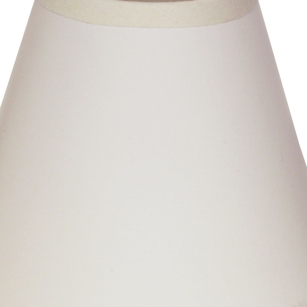 4" Gloss White with White Set of 6 Chandelier Parchment Lampshades - Homeroots - Flyclothing LLC