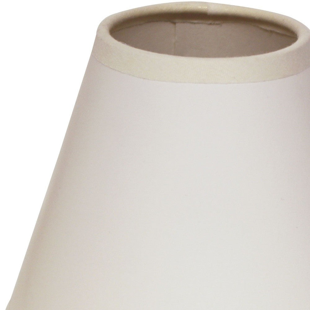 4" Gloss White with White Set of 6 Chandelier Parchment Lampshades - Homeroots - Flyclothing LLC