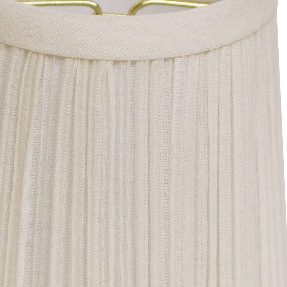5" White Set of 6 Chandelier Broadcloth Lampshades - Homeroots - Flyclothing LLC