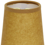 5" Canvas Set of 6 Chandelier Kraft Paper Lampshades - Homeroots