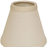 5" Ivory Set of 6 Chandelier No Slub Lampshades - Homeroots