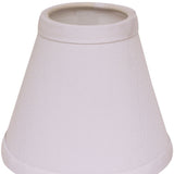 4" White Set of 6 Chandelier No Slub Lampshades - Homeroots