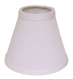 5" White Set of 6 Chandelier No Slub Lampshades - Homeroots