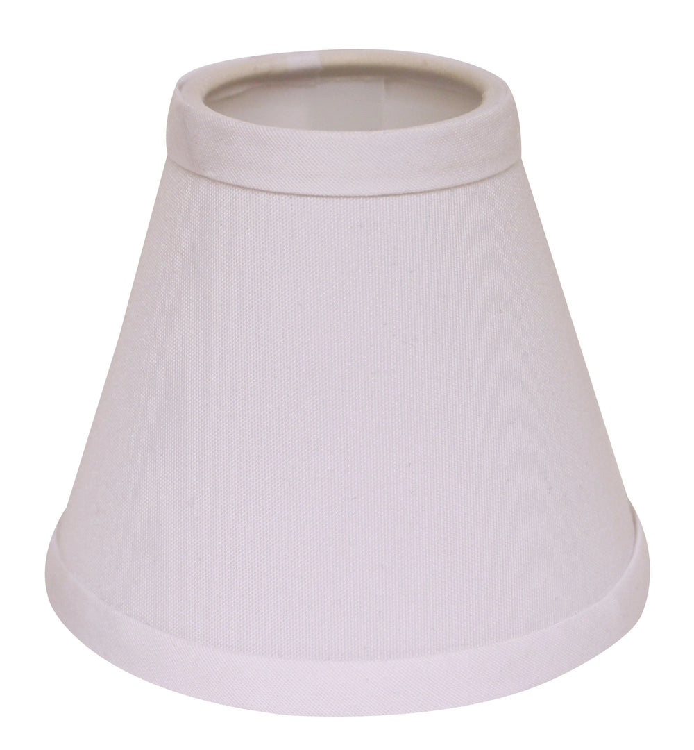 5" White Set of 6 Chandelier No Slub Lampshades - Homeroots - Flyclothing LLC